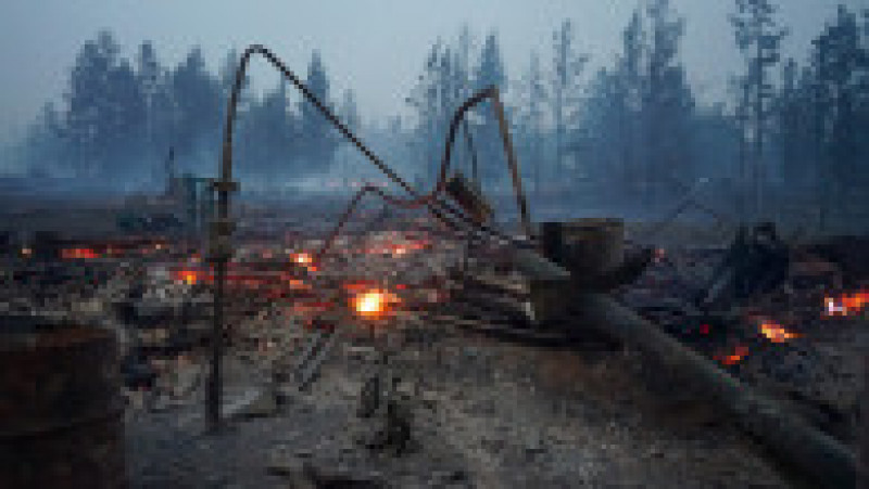 Incendiu în satul Byas-Kyuyol din Iacuția. Sursa foto: Semyon Ryabinin / TASS / Profimedia Images | Poza 17 din 28