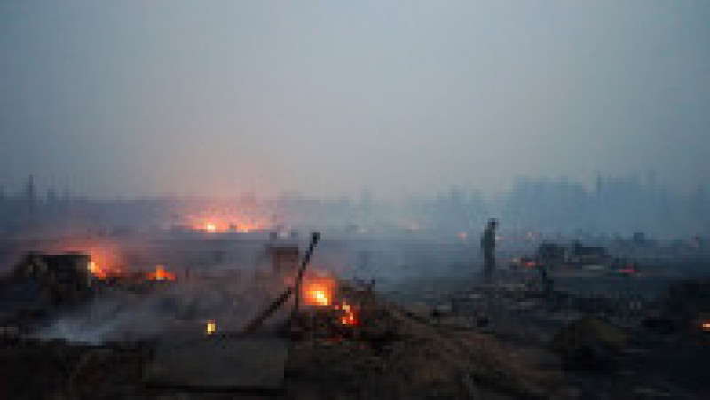 Incendiu în satul Byas-Kyuyol din Iacuția. Sursa foto: Semyon Ryabinin / TASS / Profimedia Images | Poza 16 din 28