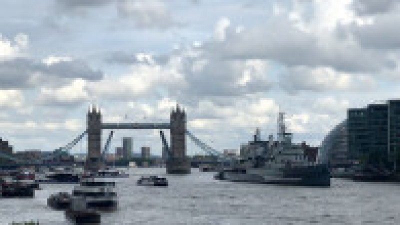 Tower Bridge din Londra se blochează pentru a doua oară într-un an. Foto: Profimedia Images | Poza 6 din 8