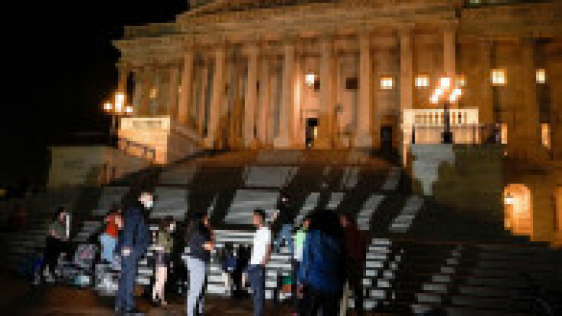 Corii Bush a campat în fața Capitoliului SUA.. Foto: Profimedia Images | Poza 3 din 6