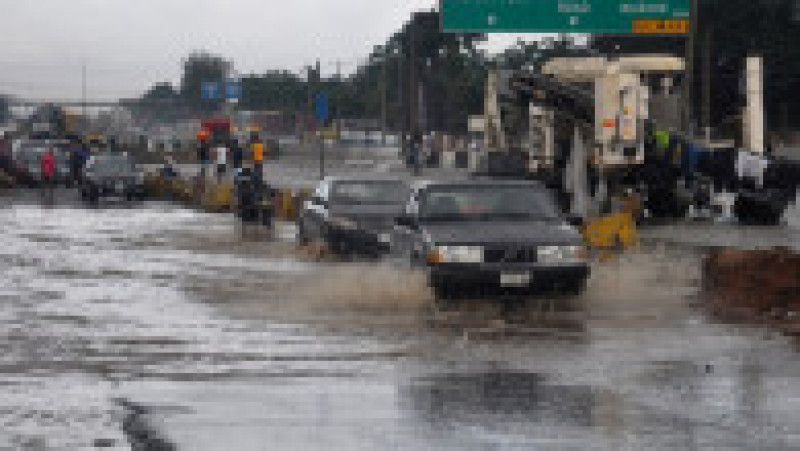 Inundații au loc în fiecare an în Lagos, în perioada sezonului plois. Foto din 2020: Profimedia Images | Poza 2 din 5