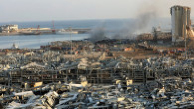 Portul din Beirut, la o zi după explozie. Sursa foto: Profimedia Images | Poza 2 din 21