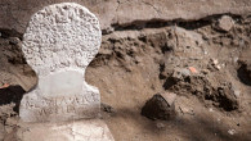 Mormântul unui fost sclav eliberat, devenit magistrat roman şi patron al artelor, descoperit la Pompeii. Foto: Profimedia Images | Poza 9 din 10