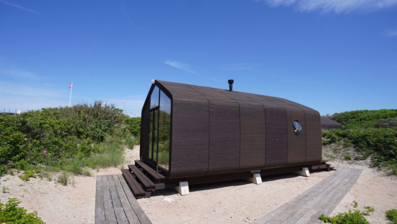 Casa din carton sau Wikkelhouse poate fi o soluție perfectă pentru o vacanță în natură Foto: Profimedia