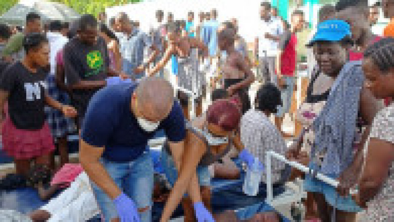Sunt mii de răniți, după ce un cutremur puternic a lovit Haiti sâmbătă, 14 august 2021 Foto: Profimedia | Poza 1 din 8