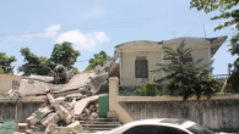 Multe clădiri s-au prăbușit după ce un cutremur puternic a lovit Haiti sâmbătă, 14 august 2021 Foto: Profimedia | Poza 7 din 8