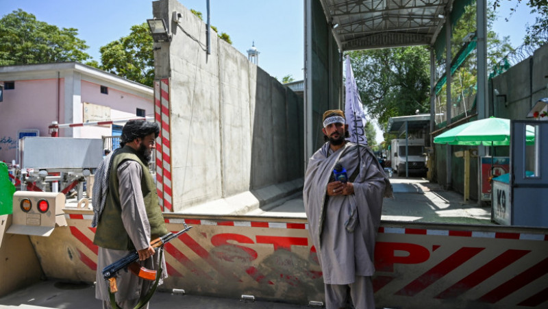 Primele imagini cu talibani pe străzile din Kabul, după ce capitala Afganistanului a intrat sub controlul lor. Foto: Profimedia