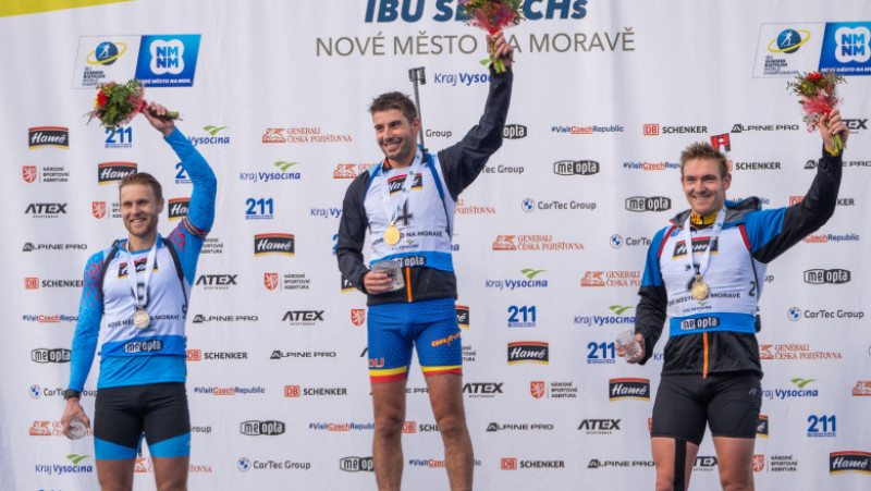 Aur pentru România la Campionatele Mondiale de Biatlon pe Role. Foto: Facebook/COSR