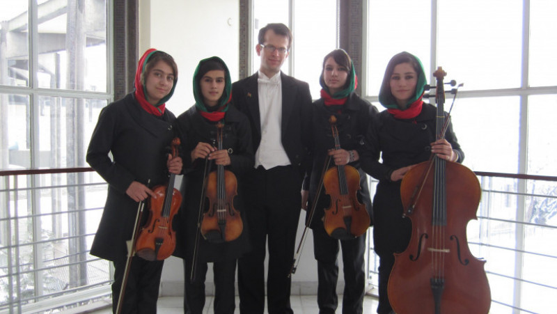 Cvartet format din tinere afgane Foto: William Harvey