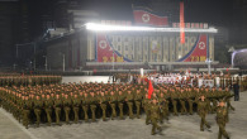 Coreea de Nord obișnuiește să organizeze astfel de parade militare în lunile septembrie și octombrie. Foto: Profimedia Images | Poza 3 din 14