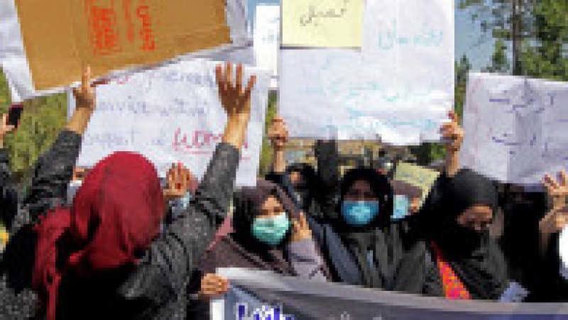 Protest al femeilor afgane în Herat FOTO: Profimedia Images | Poza 5 din 7