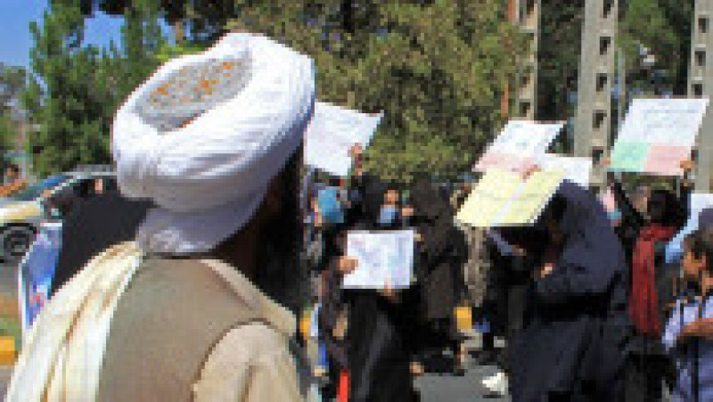 Protest al femeilor afgane în Herat FOTO: Profimedia Images | Poza 1 din 7