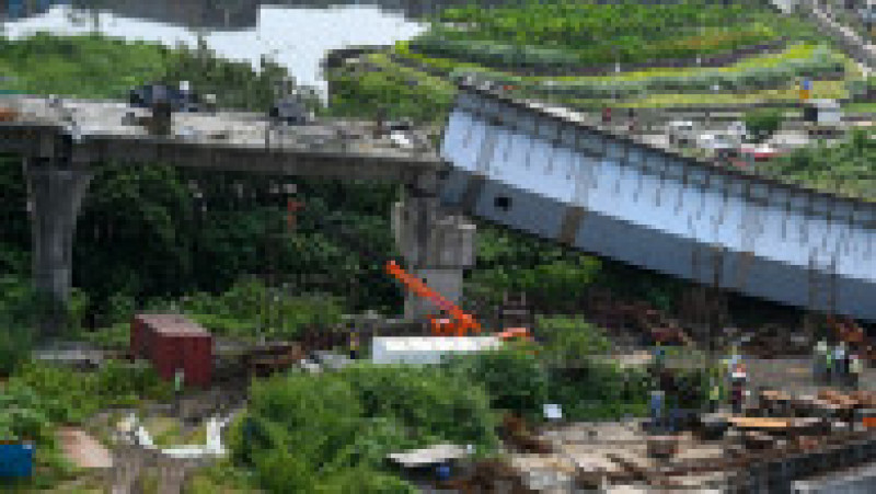 Pod în construcție prăbușit în Mumbai, într-o zonă cu clădiri de afaceri. FOTO: Profimedia Images | Poza 4 din 4
