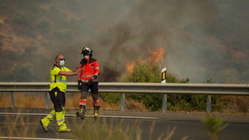 Un incendiu devastator a cuprins sudul Spaniei și este greu de controlat. FOTO: Profimedia Images