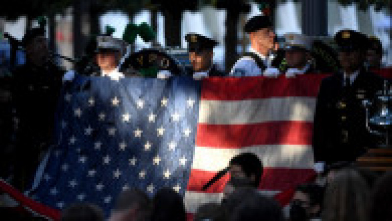 Ceremonia de comemorare în zona „Ground Zero” din New York, la 20 de ani de la atentatele din 11 septembrie 2001. Foto: Profimedia | Poza 6 din 16