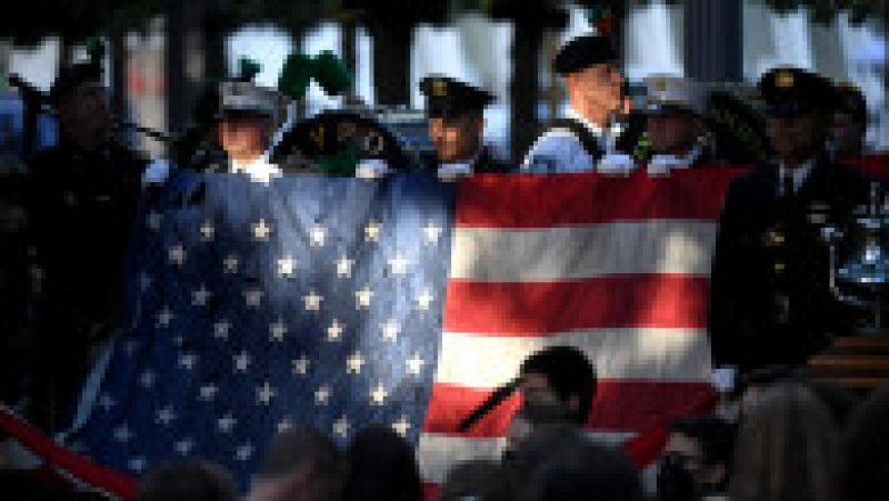 Ceremonia de comemorare în zona „Ground Zero” din New York, la 20 de ani de la atentatele din 11 septembrie 2001. Foto: Profimedia | Poza 6 din 16