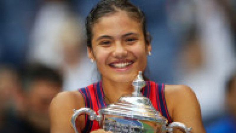 Emma Răducanu, campioană la US Open 2021. Un trofeu prețios pe care sportiva l-a câștigat la doar 18 ani Foto: Profimedia Images | Poza 38 din 45