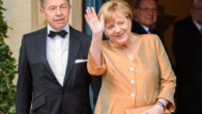 Angela Merkel și soțul ei Joachim Sauer, în 2017, la deschiderea festivalului de operă de la Bayreuth Foto: Profimedia Images | Poza 21 din 41