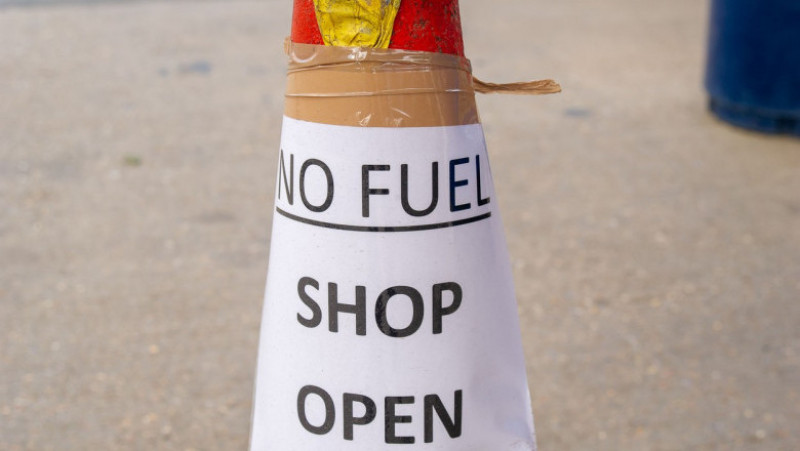 Stațiile de benzină din Marea Britanie au rămas zilele acestea fără combustibil. Foto: Profimedia Images
