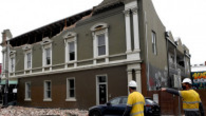 Clădire avariată în urma cutremurului de 6 grade, la Melbourne. Foto: Profimedia Images | Poza 3 din 7