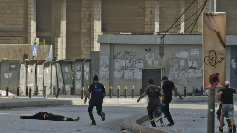 Scene de război civil pe străzile din Beirut, Liban. Foto: Profimedia Images