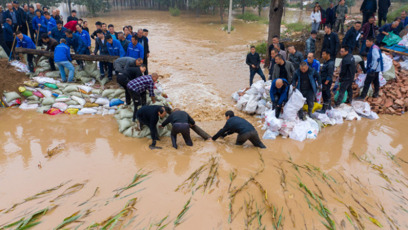 Peste 1,76 milioane de persoane au fost afectate de inundațiile severe din provincia Shanxi, în China. FOTO: Profimedia Images