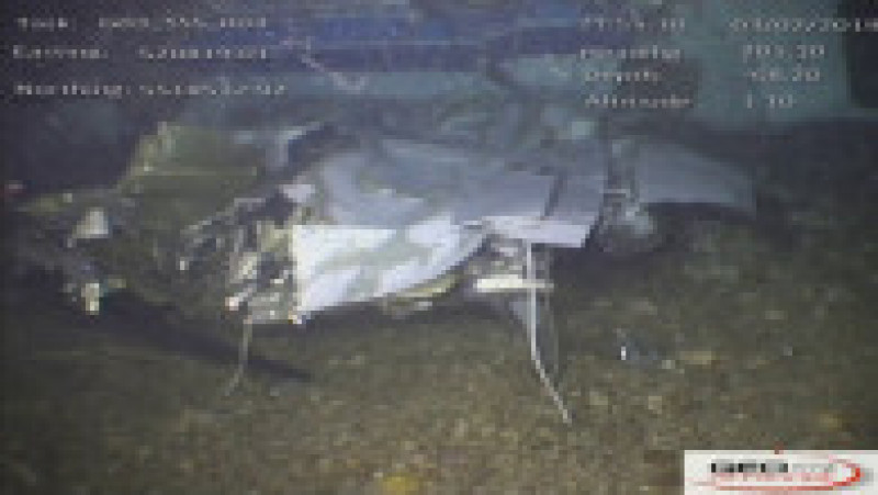 Epava avionului în care se afla Emiliano Sala. Sursa foto: Profimedia Images | Poza 7 din 16