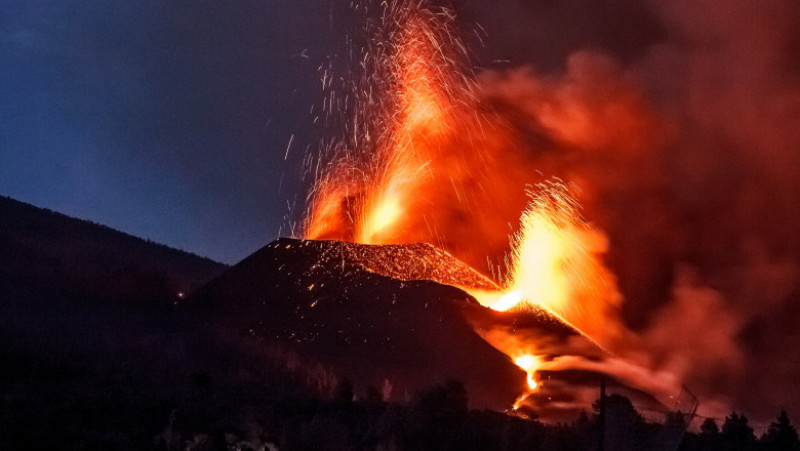 O nouă erupție în La Palma. FOTO: Profimedia Images