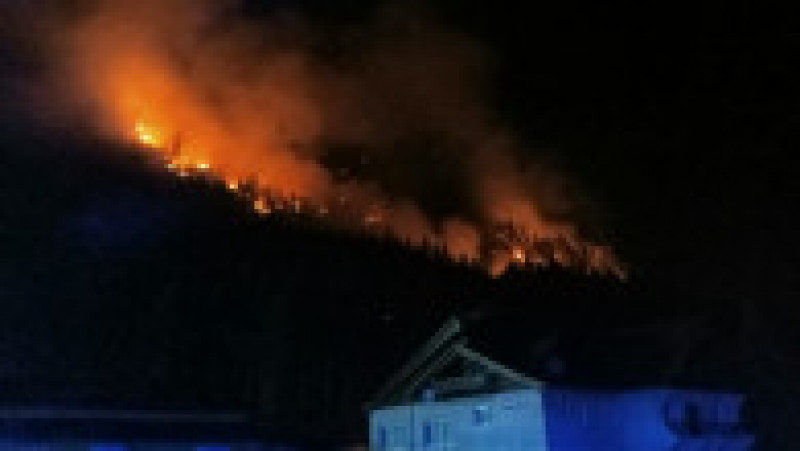 Pădurea de la Oituz arde de cinci zile. FOTO: Facebook ISU Bacău | Poza 1 din 9