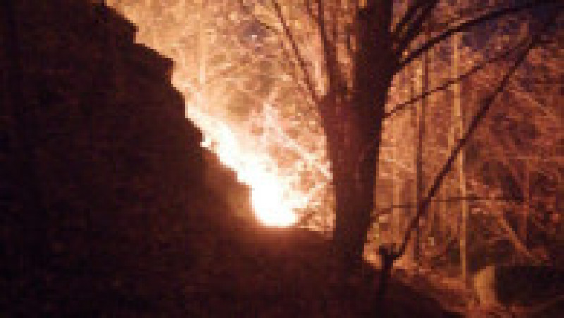 Incendiul de pădure din Oituz, județul BacăuFOTO: Facebook ISU Bacău | Poza 2 din 7