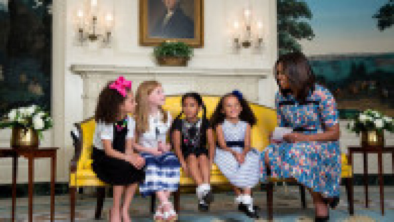 michelle obama cu mai multe fetite pete souza | Poza 29 din 57