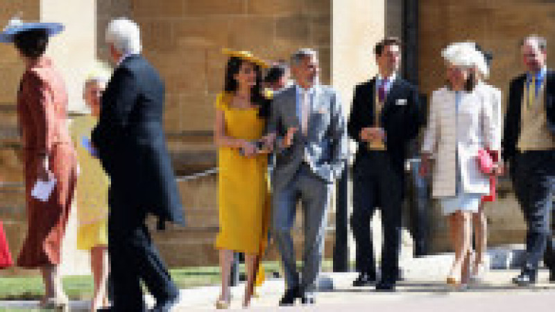 arrives at the wedding of Prince Harry to Ms Meghan Markle at St George