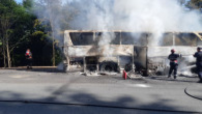 autocar incendiu Gutai (1) | Poza 1 din 15