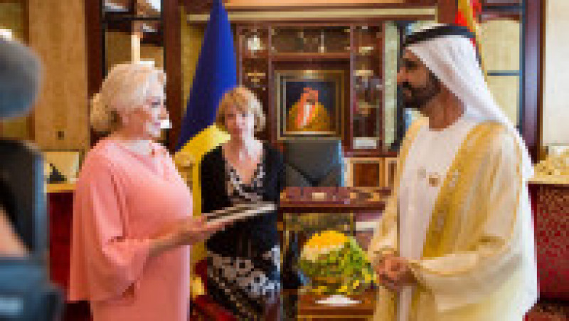 Întrevederea prim-ministrului României, Viorica Dăncilă, cu Mohammed bin Rashid Al Maktoum, vicepreşedintele şi prim-ministrul Emiratelor Arabe Unite, conducătorul Emiratului Dubai (1) | Poza 4 din 5