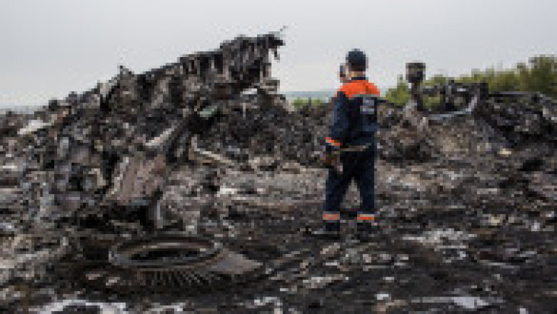 Epava avionului MH-17 doborât deasupra Ucrainei. Foto: GettyImages | Poza 23 din 27