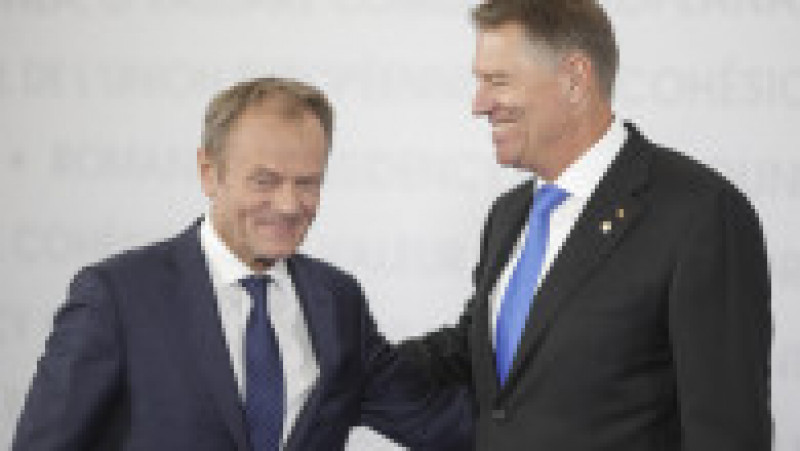 Președintele Klaus Iohannsi și Donald Tusk. Foto: Inquam Photos / Octav Ganea | Poza 11 din 13