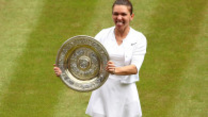 Simona Halep a câștigat pentru prima oară în carieră Turneul de la Wimbledon. Foto: Guliver/GettyImages | Poza 22 din 30
