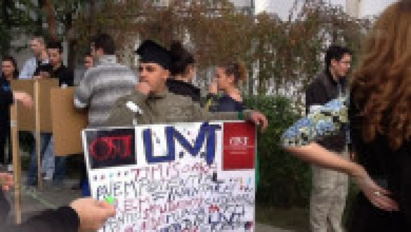protestul studentilor la Timisoara 1 | Poza 1 din 23