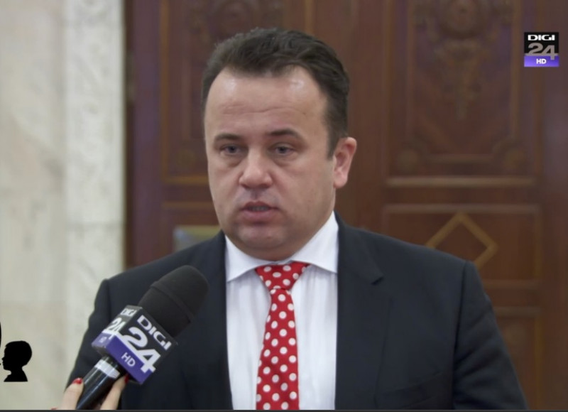 Senatorul PSD Liviu Marian Pop, facand declaratii in Parlament