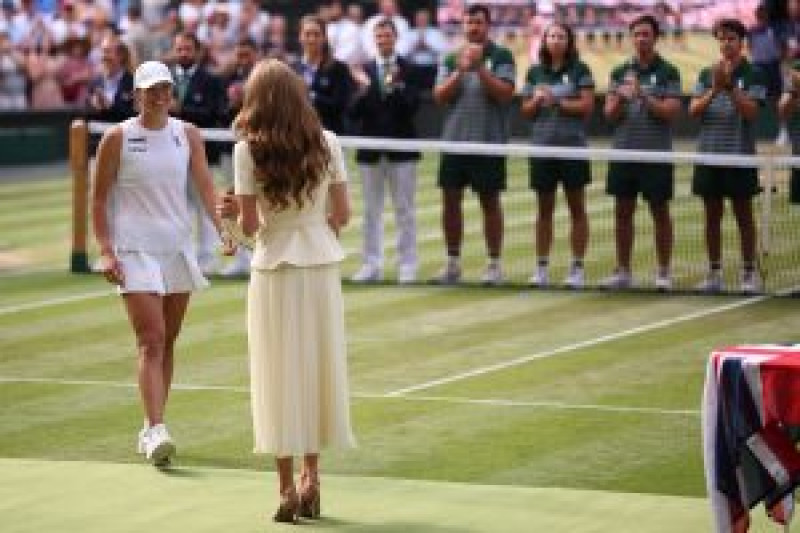 Prințesa Kate, Iga Swiatek. Wimbledon 2025. Profimedia