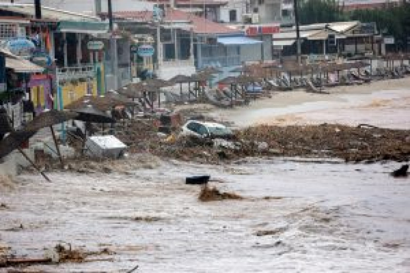 Inundații în Heraklion, Creta , Grecia. Profimedia