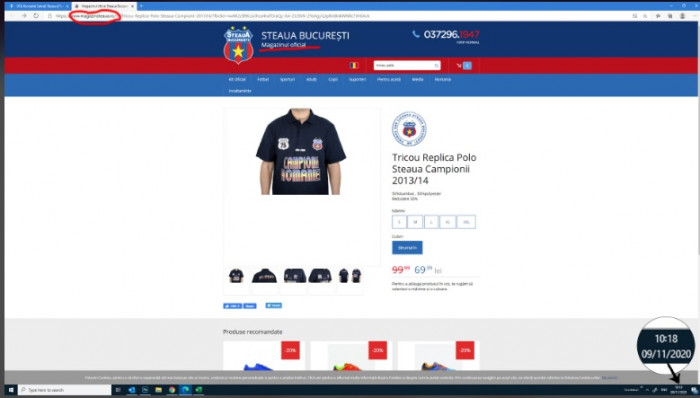 Captura de pe site-ul celor de la CSA Steaua / Foto: captură ”Salvați Steaua”