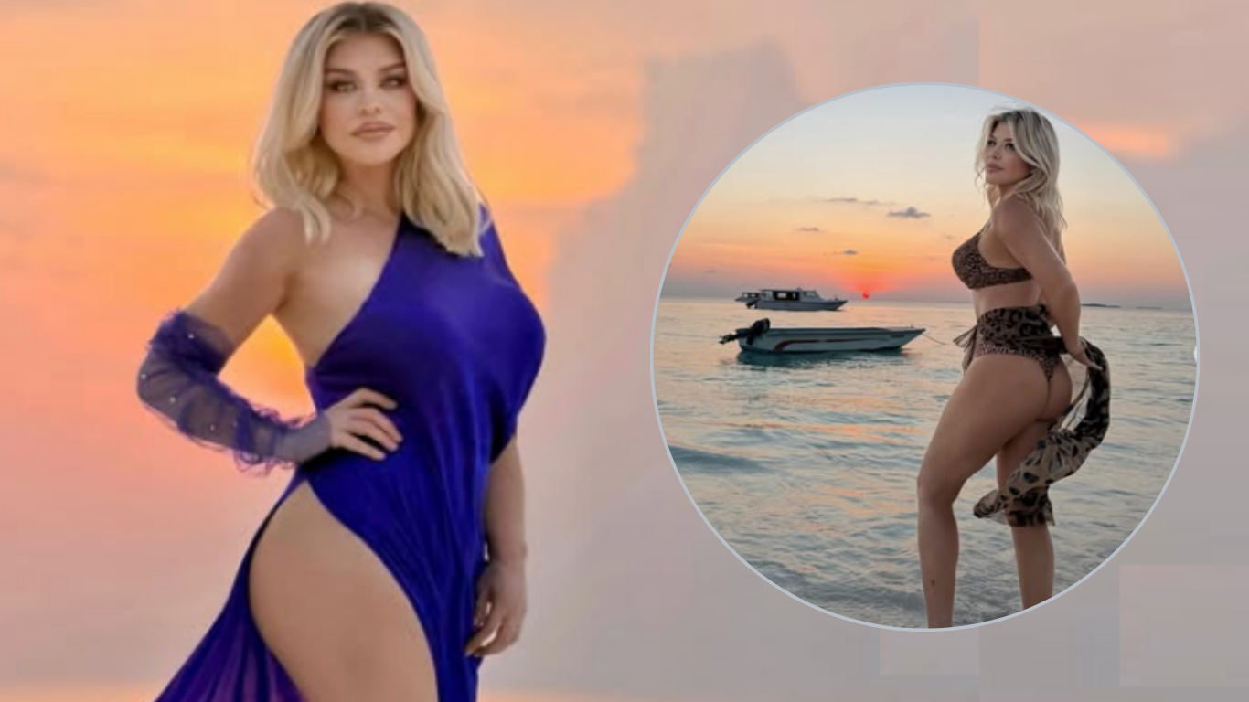 Loredana Groza,incendiară în costum de baie la 55 de ani