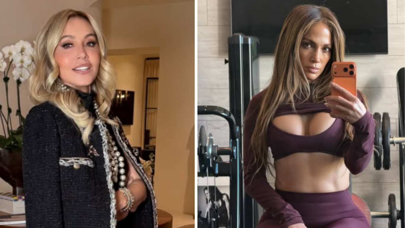 Anastasia Soare, alături de J Lo și Sharon Stone, în Las Vegas. 