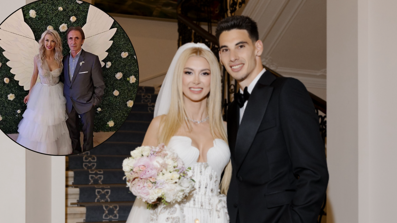 Imagini de la nunta Andreei Balan cu Victor Cornea, bijuterii de 200.000 de euro! De ce nu a fost prezent tatal vedetei la nuntă