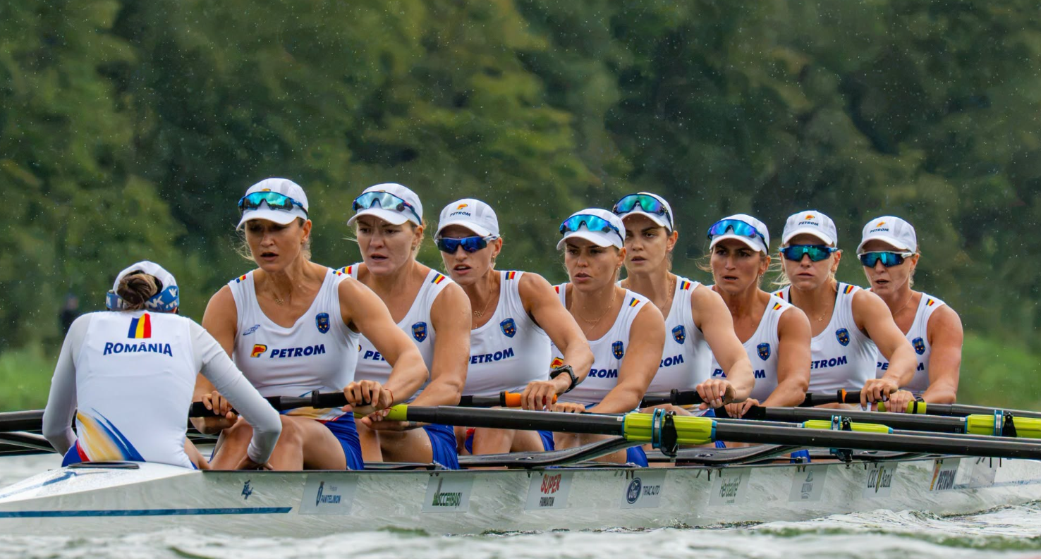 Performanță istorică pentru România la canotaj! Echipajul feminin de 8+1 a cucerit aurul mondial și a stabilit un nou record