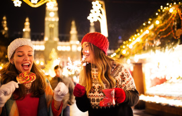 Enjoying on Christmas market