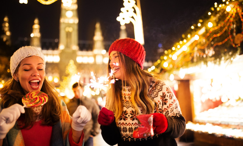 Enjoying on Christmas market
