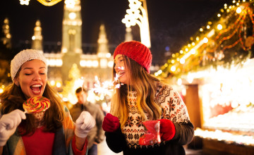 Enjoying on Christmas market