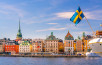Stockholm old town city skyline, cityscape of Sweden